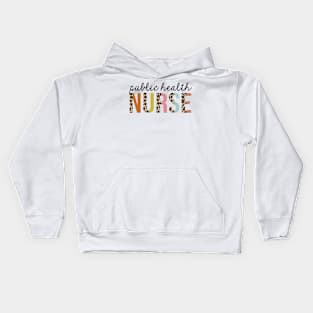 Public-Health Nurse Leopard Print Registered RN Nursing Appreciation Kids Hoodie